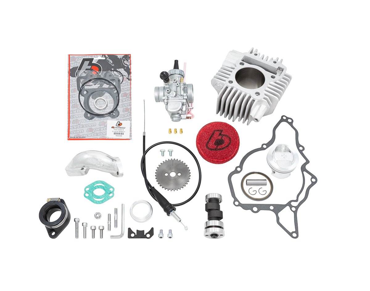 TB 143cc Bore Kit, Performance Cam, Mikuni VM26, & Carb Kit - KLX110 2010-2016 Models